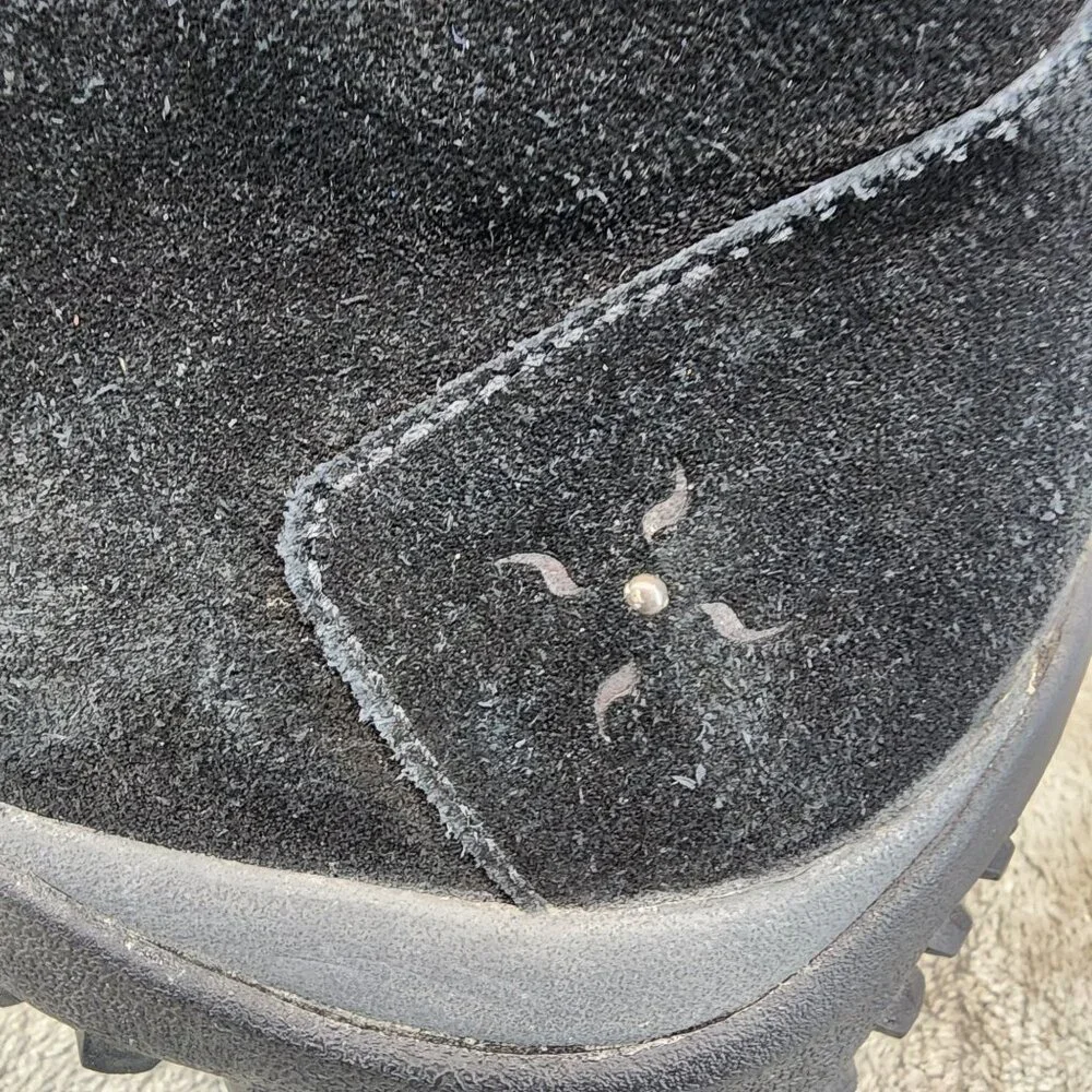 Sorel Shoes Womens Size 9 Maribel Black Suede Winter Boots